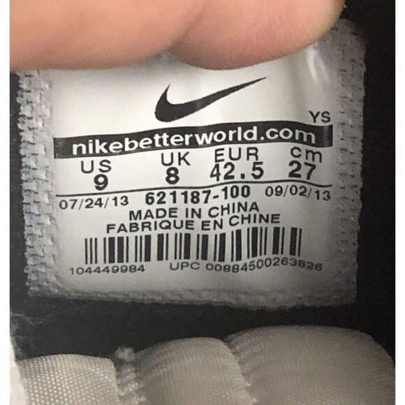 Nike Vandal High Men's Shoes Size 9 White/Black Basketball Sneakers 621187-100 - Picture 14 of 14